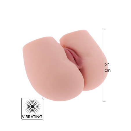 Masturbatore realistico vibrante con vagina e ano penetrabile busto femminile hidden desire