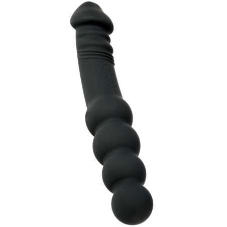 Fallo anale vibrante in silicone doppio stimolatore graduale hidden desire