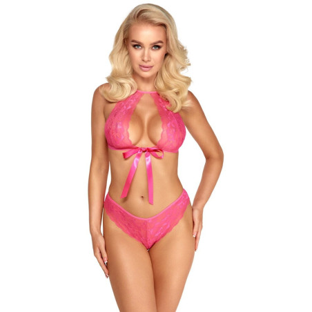 Completo sexy donna in pizzo lingerie seducente kissable