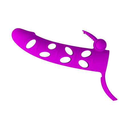 Guaina prolunga per pene vibrante in silicone stimolatore per coppie pretty love