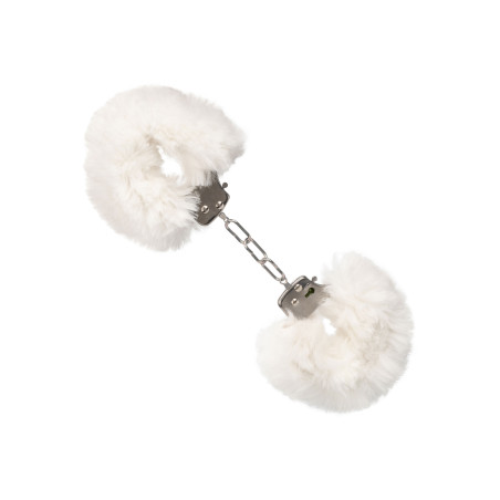 Manette bianche Ultra Fluffy Furry Cuffs