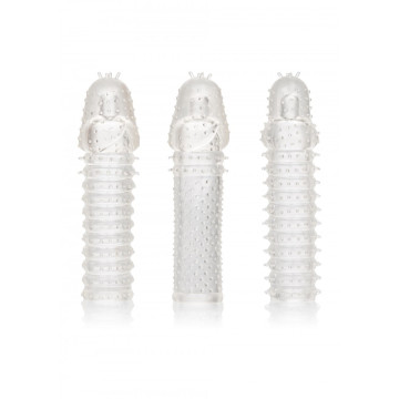 kit guaina fallica prolunga per il pene indossabile set 3 pz sex toys cock Extension