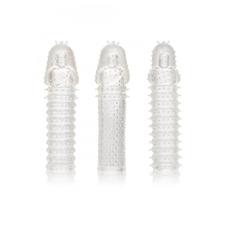 kit guaina fallica prolunga per il pene indossabile set 3 pz sex toys cock Extension