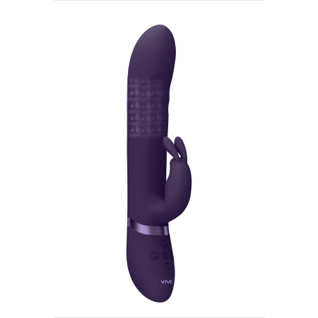 Vibratore vaginale rabbit Vibrating and Rotating Beads, G-Spot Rabbit Purple