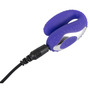 Vibratore per coppia ricaricabile doppio dildo stimolatore vaginale uomo donna