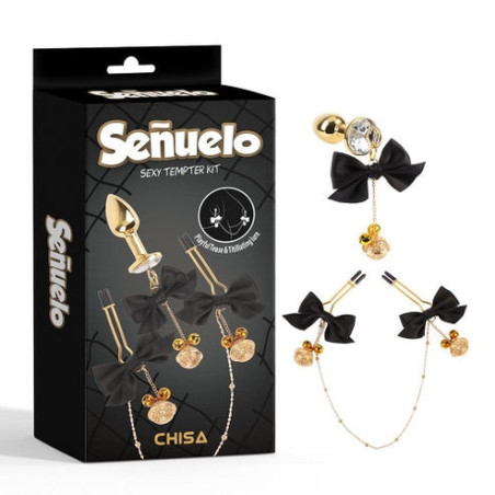 set pinze per capezzoli regolabili costrittivo fetish chisa novelties