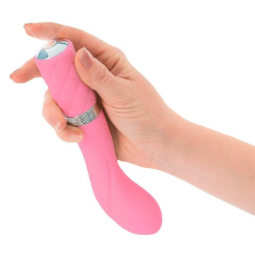 Vibratore per punto g stimolatore vaginale in silicone rosa fallo vibrante crystal