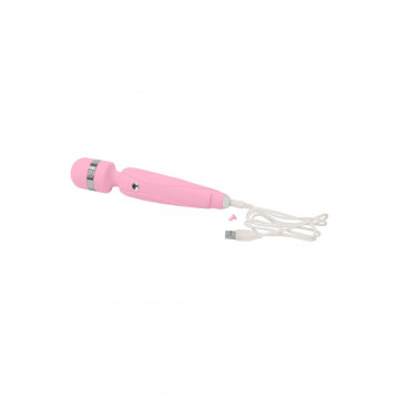 Stimolatore vaginale ricaricabile wand vibratore vaginale per clitoride in silicone rosa