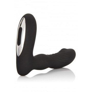 Vibratore anale rotante dildo anal plug ricaricabile nero in silicone