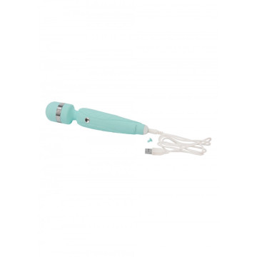 Stimolatore ricaricabile wand vibratore vaginale per clitoride in silicone blu