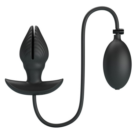 Vibratore anale in silicone ricaricabile con pompa baile
