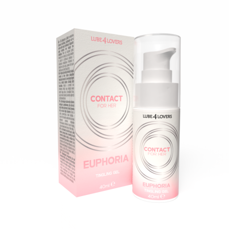 Lubrificante stimolante intimo vibrante euphoria 40 ml per donna