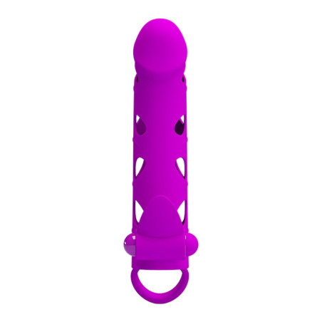 Guaina prolunga per pene vibrante in silicone stimolatore per coppie pretty love