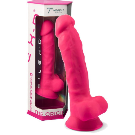 Fallo realistico con ventosa Model 1 17.5 cm pink