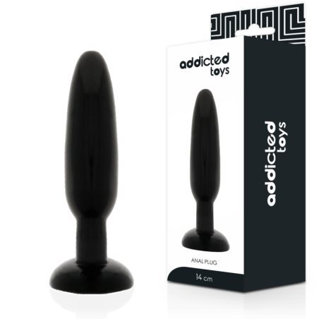 Plug anale liscio nero Addicted Toys