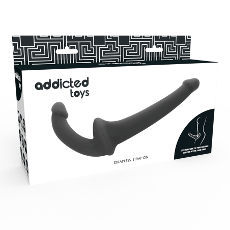 Addicted Toys - Dildo Doppio Strap On Senza Supporto Naturale