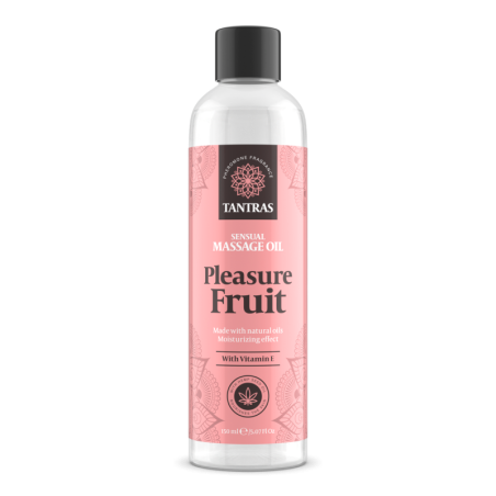 Olio per massaggi erotici profumazione ai feromoni pleasure fruit tantras oil 150 ml