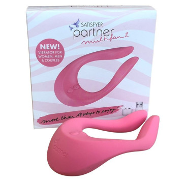 Stimolatore vaginale in silicone per coppia vibratore doppio clitoride satisfyer partner