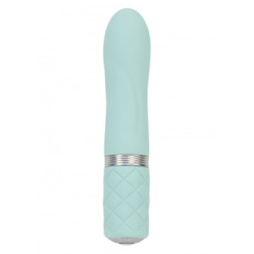 Vibratore vaginale stimolatore in silicone blu fallo vibrante mini ricaricabile