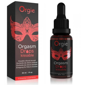 Lubrificante stimolante commestibile per il clitoride orgasm drops kissable gocce