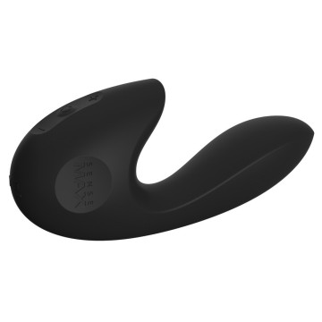 Vibratore  vaginale doppio rabbit Sense Max vibe nero impermeabile ricaricabile stimolatore clitoride black