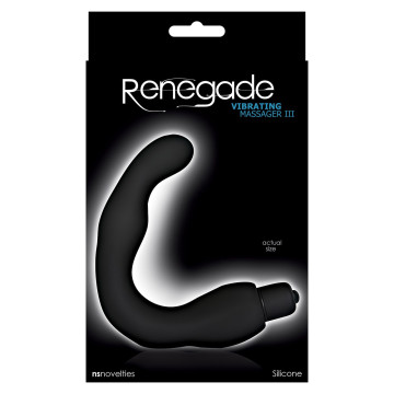 Vibratore anale per punto P stimolatore prostata renegade massager black