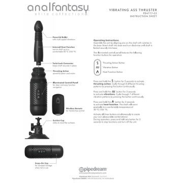 Vibratore anale realistico stimolatore dildo fallo su e giù vaginale in silicone nero black sex machine