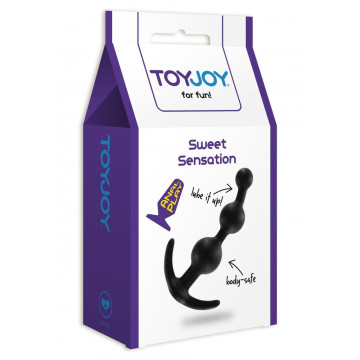 Fallo anale plug dildo in silicone realistico slim big anal butt sex toys nero black