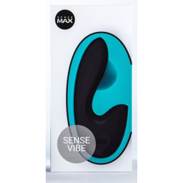 Vibratore  vaginale doppio rabbit Sense Max vibe nero impermeabile ricaricabile stimolatore clitoride black