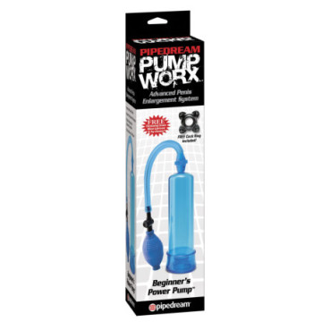 Sviluppatore  a pompa per Pene BEGINNER POWER PUMP Blu pump worx