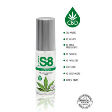 Lubrificante intimo gel vaginale anale cbd mariuana S8 Hybrid Cannabis Lube 50ml