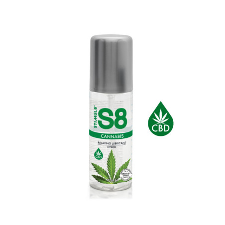 Lubrificante intimo gel vaginale anale cbd mariuana S8 Hybrid Cannabis Lube 125ml