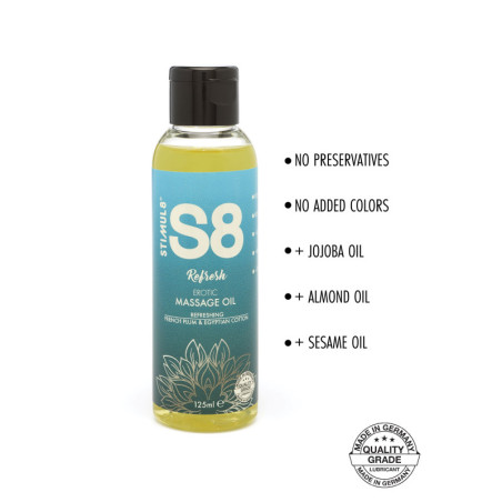 olio per massaggi sensuale erotico s8 125 ml refresh