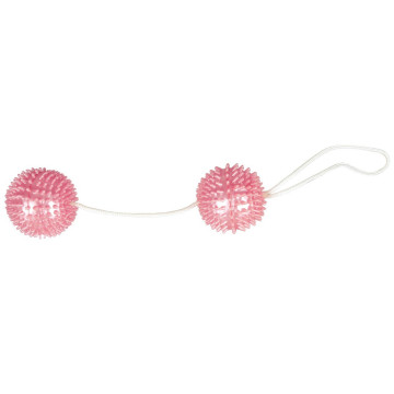 Palline vaginali anali con crestine stimolanti pink ball