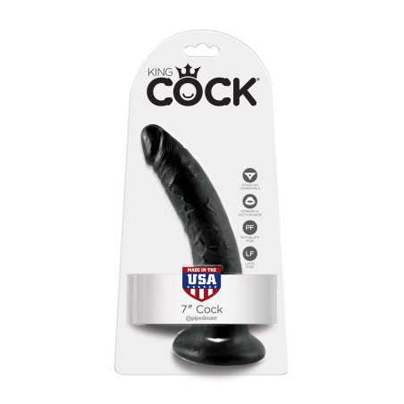 Fallo Realistico dildo nero king Cock Vaginale anale con ventosa 7 black
