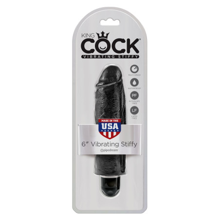 Vibratore realistico  king cock black 6