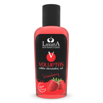 Lubrificante  alla fragola olio per massaggi intimo vaginale anale corpo effetto caldo 100 ml