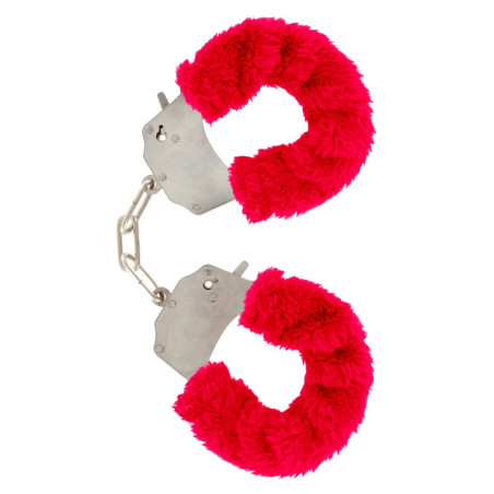 manette Furry Fun Cuffs red