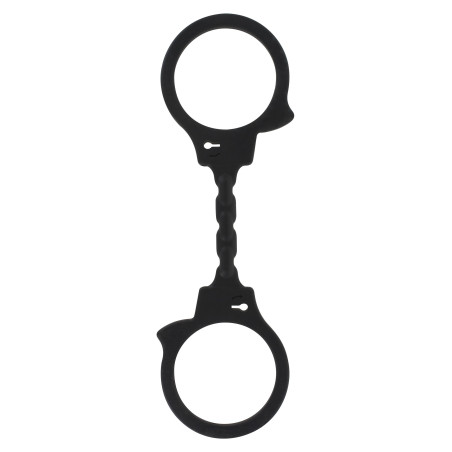 Manette sexy in silicone Stretchy Fun Cuffs nero